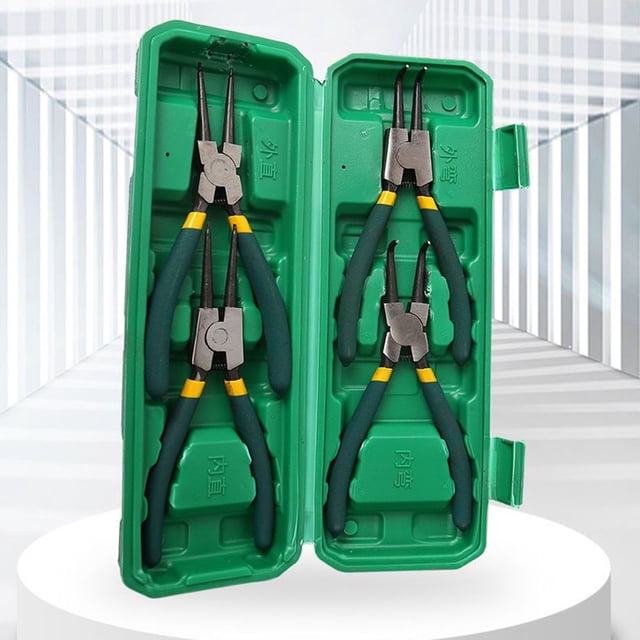 7Inch Snap Ring Pliers Set Internal/External Circlip Pliers With Storage Case
