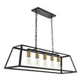 thumbnail image 4 of Resolute 5 light brass and black Pendant, 4 of 6