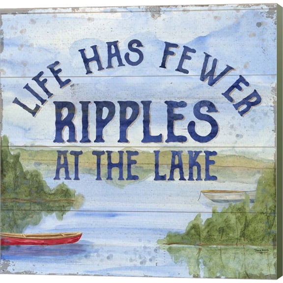 Lake Living IV (ripples) by Tara Reed, Canvas Wall Art
