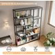 thumbnail image 4 of Librero 5 Niveles, Librero Organizador, Grande libreros Minimalista, Estantería Adecuada para Dormitorio, Oficina, Garaje, Salón, Cocina (Gris), 4 of 4