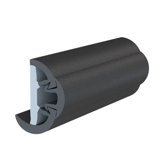 TACO Marine V119993BBK602 SuproFlex Medium Rub Rail 2" x 1-1/4" Black