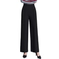 thumbnail image 2 of Black Dress Pants Womens Business Casual Pants, Pull on Office Formal Elastic Waist Plus Size Slacks Ladies Work Slacks with Pockets S-2XL, 2 of 6