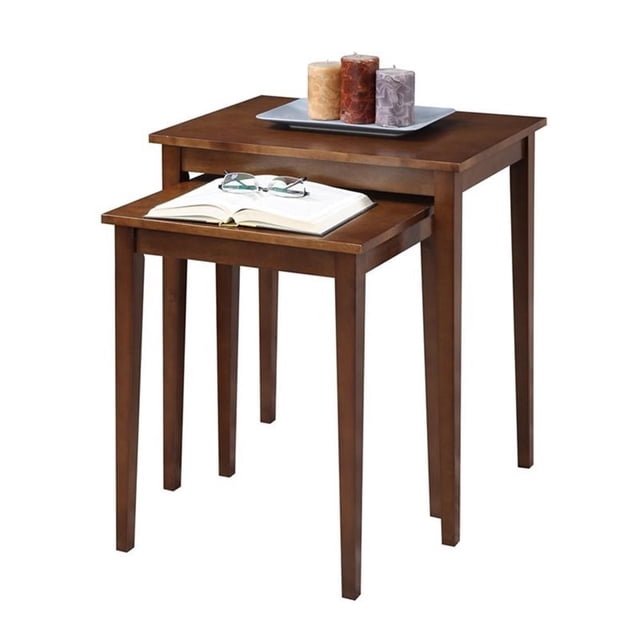 Convenience Concepts American Heritage Nesting End Tables in Espresso Wood