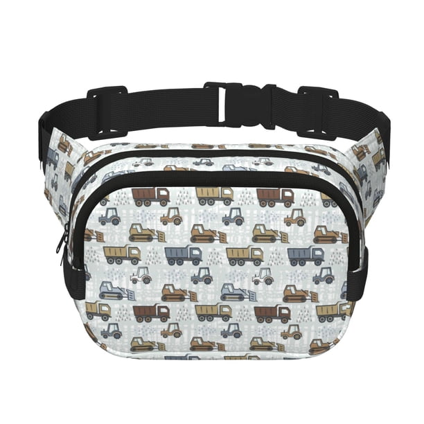 Balery Tractor and Dumper Mochila Cinturón para Mujeres y Hombres, Bolsa de Cintura Impermeable de Doble Capa con Correa
