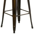 thumbnail image 6 of Emma + Oliver Commercial Grade 30"H Backless Distressed Copper Metal Indoor-Outdoor Barstool, 6 of 8