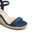 thumbnail image 3 of DREAM PAIRS Espadrilles Wedge Sandals for Women, Women's Open Toe Summer Dressy Sandals with Adjustable Ankle Strap and Soft Footbed, 3 of 7