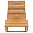 thumbnail image 3 of vidaXL Patio Lounge Chair Rocking Sunlounger with Cushion Sunbed Solid Teak, 3 of 12
