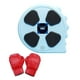 thumbnail image 1 of Máquina de boxeo musical perfecl entrenador montaje en pared azul con guante, 1 of 8