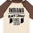 thumbnail image 4 of Inktastic Indiana Awesome Since 1816 Boys or Girls Long Sleeve Baby Bodysuit, 4 of 5