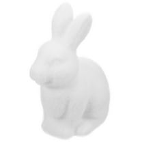Easter Bunny Small Rabbit Ornament Bunny Figurine Small Flocked Rabbit Garden Flocking Decor