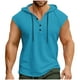 thumbnail image 2 of pstuiky Hombres Tanque, Sudadera informal con capucha y botones para hombre Chaleco para hombre l, 2 of 5