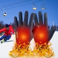 thumbnail image 7 of USB Heated Gloves for Men and Women, Rechargeable Battery Heated Winter Gloves with Touchscreen, 3 Heat Settings, Cold Weather Outdoor Gloves for Skiing, Snowboarding, Hunting, and Work, 7 of 7