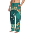 thumbnail image 2 of Daiia Around The Planet Men's Sleep Pant with Pockets and Drawstring,Pajama Pants-X-Large, 2 of 9