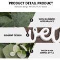 thumbnail image 7 of Coolmade Rustic Plastic Eucalyptus Wreath With Welcome Sign 12 inch Green, 7 of 7