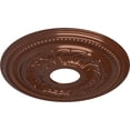 thumbnail image 3 of Ekena Millwork 15 3/4"OD x 3 1/4"ID x 1"P Galway Ceiling Medallion (Fits Canopies up to 3 1/4"), Hand-Painted Copper Penny, 3 of 6