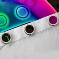 thumbnail image 4 of Homewish Gradient Gamepads Black Out Curtains for Kids Children Boys,Ombre Geometric Hexagon Curtains Pack of 2 (42x63 Each),Video Game Bedroom Curtains,Super Cozy Room Decor, 4 of 6