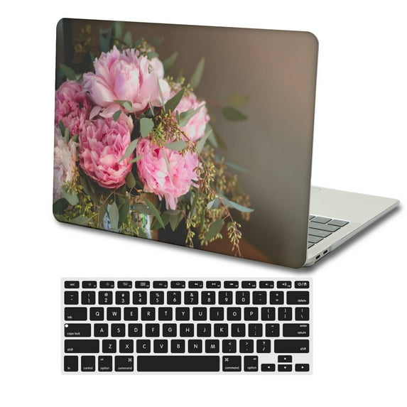 KSK KAISHEK Hard Shell Case Cover Only for MacBook Air 13 inchs( Not Retina Display, 2010 - 2017) + Black Keyboard Cover Model A1369 & A1466, No USB-C Flowers 333