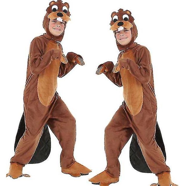 Disfraces de nutria para adultos y niños: disfraces de Halloween para espectáculo de juegos entre padres e hijos