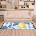thumbnail image 2 of Yayeee Runner Rug for Bedroom 2'x6' Machine Washable Hallway Non Slip Mat, Light Blue Lemon, 2 of 8