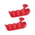 thumbnail image 3 of koolsoo 2 Pcs Grips de Musculation Protection de Paume pour Entraînement d'Exercice Haltère Rouge, 3 of 9