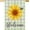 F Welcome Sunflower 1, variant on Congrats Grad House Flag Graduation Cap Vertical Double Sided 28 x 40 Inch Celebrate Graduation Schoolyard Farmhouse Outdoor Lawn Party Decor