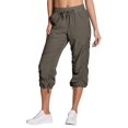 thumbnail image 3 of Capri Cargo Pants for Women High Waist Casual Loose Fit Work Capris Lightweight Quick Dry Hiking Joggers Crop Pants Gray XXL, 3 of 6