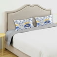 thumbnail image 4 of Ryvnso Satin Pillowcase Flowers Blue Pillow Cases Standard Size 26x20in, 4 of 6