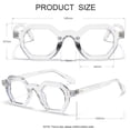 thumbnail image 4 of Gafas de bloqueo de luz azul JOVAKIT con montura octagonal retro, 4 of 7