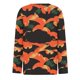 thumbnail image 5 of Camiseta de mujer Camiseta estampada de Halloween Manga larga Diario Fin de semana Moda Básica Cuello en V Top regular, 5 of 5