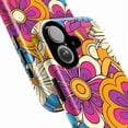 thumbnail image 2 of Bold Retro Floral Phone Case, Vibrant Pop Art Flower Pattern iPhone Cover, Eye-Catching Artistic Protective Case for iPhone 16 15 14 13 12 11 Plus Pro Max Mini, 2 of 6