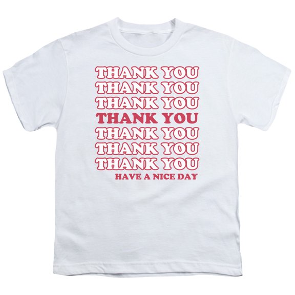 - Thank You - Youth Short Sleeve Shirt - Medium