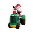 thumbnail image 5 of 5.3 Foot Tall Christmas Inflatable Santa Claus Drive Tractor with Penguin LED Lights Outdoor Indoor Holiday Decorations Blow up Lawn Inflatables Home Family Decor Yard Decoration, 5 of 5