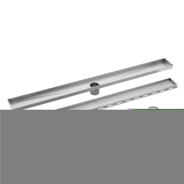 Cahaba CATI48 Tuile en Acier Inoxydable Brossé 48 Po Insert Drain de Douche Linéaire