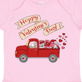 thumbnail image 4 of Inktastic Hoppy Valentine's Day Bunny Truck with Hearts Boys or Girls Baby Bodysuit, 4 of 5