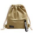 thumbnail image 1 of Drawstring Backpack Fashion Canvas Solid Color Drawstring Bag Drawstring Sack, 1 of 9