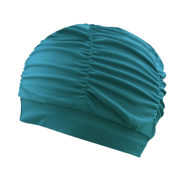 Eigraketly Gorro de natación definitivo impermeable y duradero para mujer Gorro de natación cómodo de nailon para mujer azul pavo real Type1 NO1