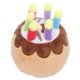 thumbnail image 2 of Juguete de peluche con forma de pastel, chirriador y masticable, divertido para celebrar el cumpleaños de un perro, 2 of 8