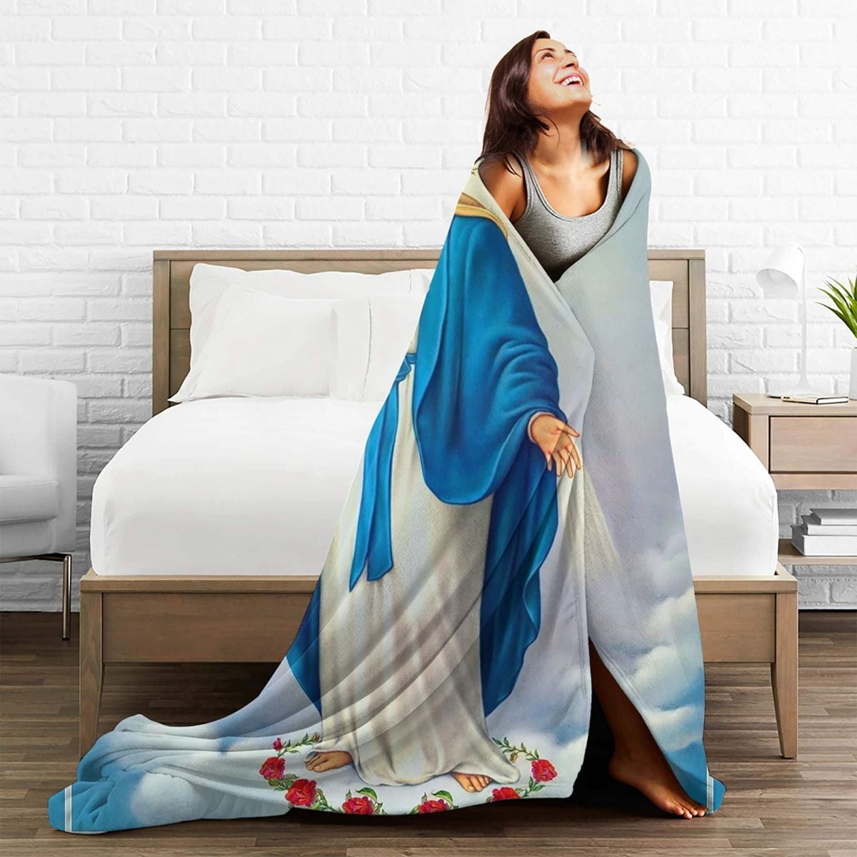 Virgin mary blanket walmart deals