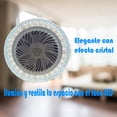 thumbnail image 4 of Foco Led 35w Lampara Ventilador Blanco Frio Natural Calido Efecto Cristal Con Control Dimeable Silencioso 3 Velocidade, 4 of 5