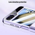 thumbnail image 6 of Dteck for Samsung Galaxy Z Flip 5 Case with Hinge Protection, Shockproof Clear Anti-Scratch with Screen Protector Full Cover Slim Wireless Charging Phone Case for Samsung Galaxy Z Flip5 5G 2023,Gold, 6 of 8