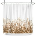 thumbnail image 2 of SUNOLIFE Fall Leaves Shower Curtain Autumn Plants Waterproof Fabric Bathroom Curtain 60x72 in, 2 of 4