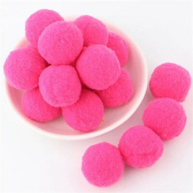 Pompón suave y esponjoso, Pompones artesanales de felpa, bola de pelo, mini pompón de 8mm a 30mm, decoración navideña, juguetes para niños, 2000 Uds.