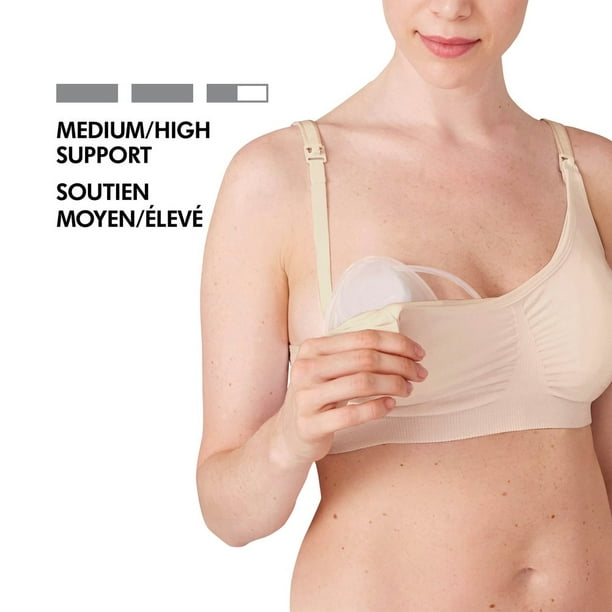 Medela Keep Cool Sleep Bra  Seamless Maternity & Nursing Sleep Bra with  Full Back Breathing Zone and Soft Touch Fabric, Black Medium : :  Clothing, Shoes & Accessories