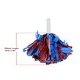 thumbnail image 3 of Unique Bargains 1 Pair Cheerleader Pom Poms Handle Cheerleading Practice Poms Red Blue, 3 of 6