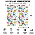 thumbnail image 2 of Blackout Kids Curtains,White Cartoon Dinosaurs Volcanoes Pattern Childrens Insulated Curtains Set Of 2,Bedroom Essentials,Toddler Room Decor 42"x84", 2 of 5