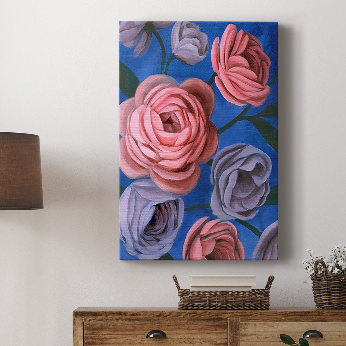 Layered Petals II Premium Gallery Wrapped Canvas - Ready to Hang