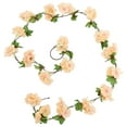 thumbnail image 2 of Artificial Cherry Blossom Vine Garland for Home Wedding Wall Decor,Realistic Sakura Garland,Indoor Outdoor Faux Blossom,floral garland,F,90.5", 2 of 10