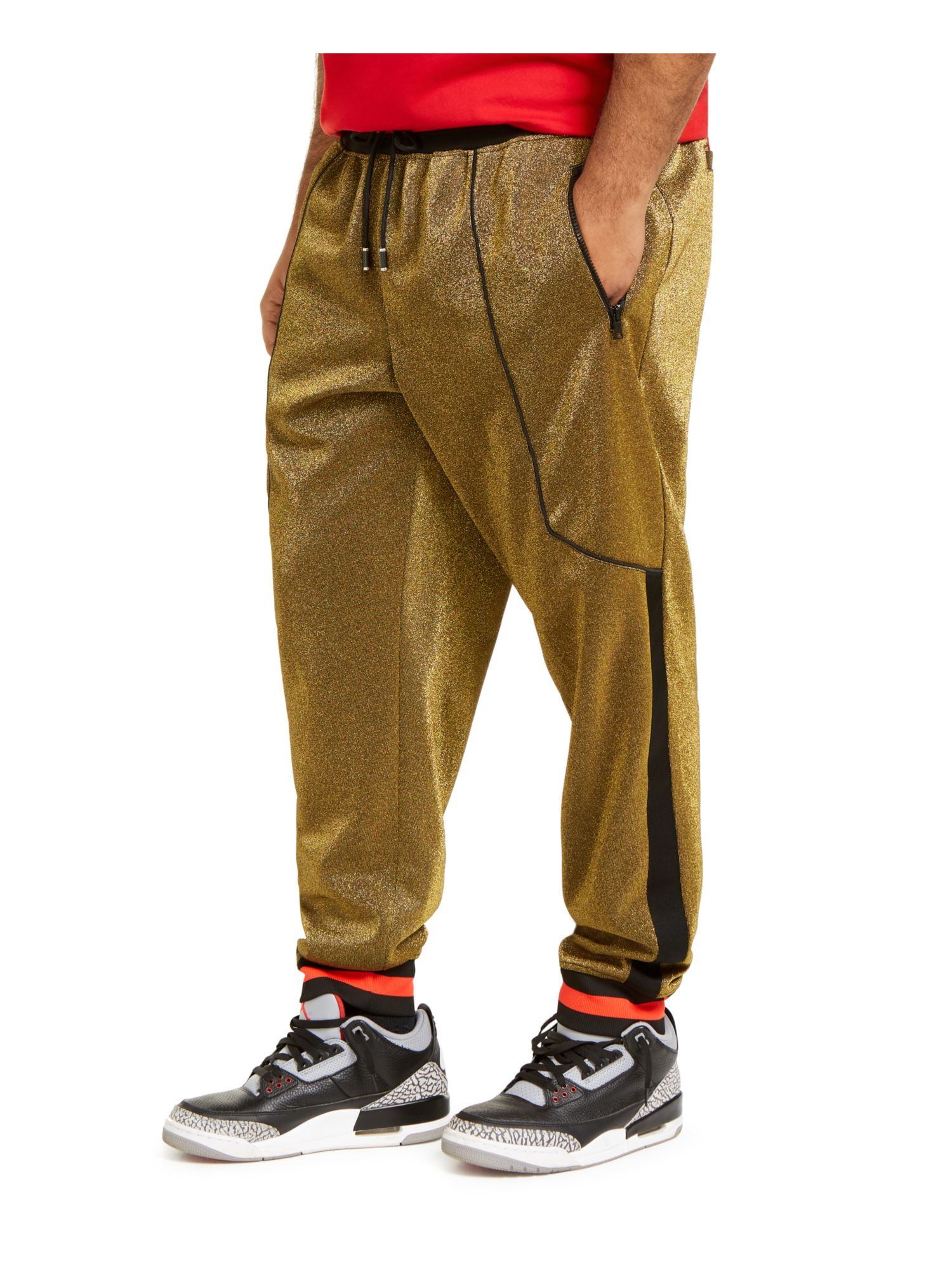 INC Mens Gold Athletic Fit Pants 3XB