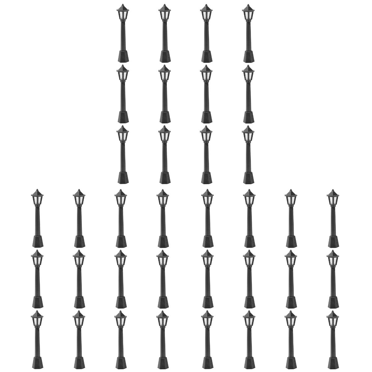 Frcolor Street Christmas Lamp Post Miniaturetrain Lamps Lights Light Lamp Village Village Lights