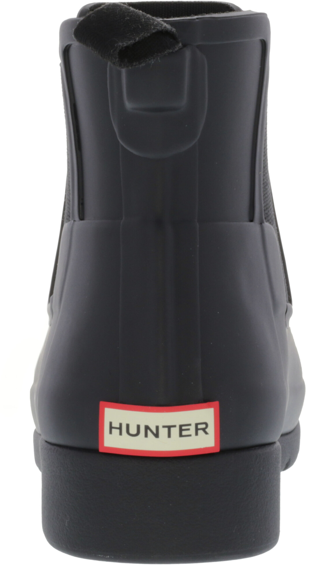 Hunter Womens Original Refined Chelsea Black High Top Rubber Rain Boot 8m 